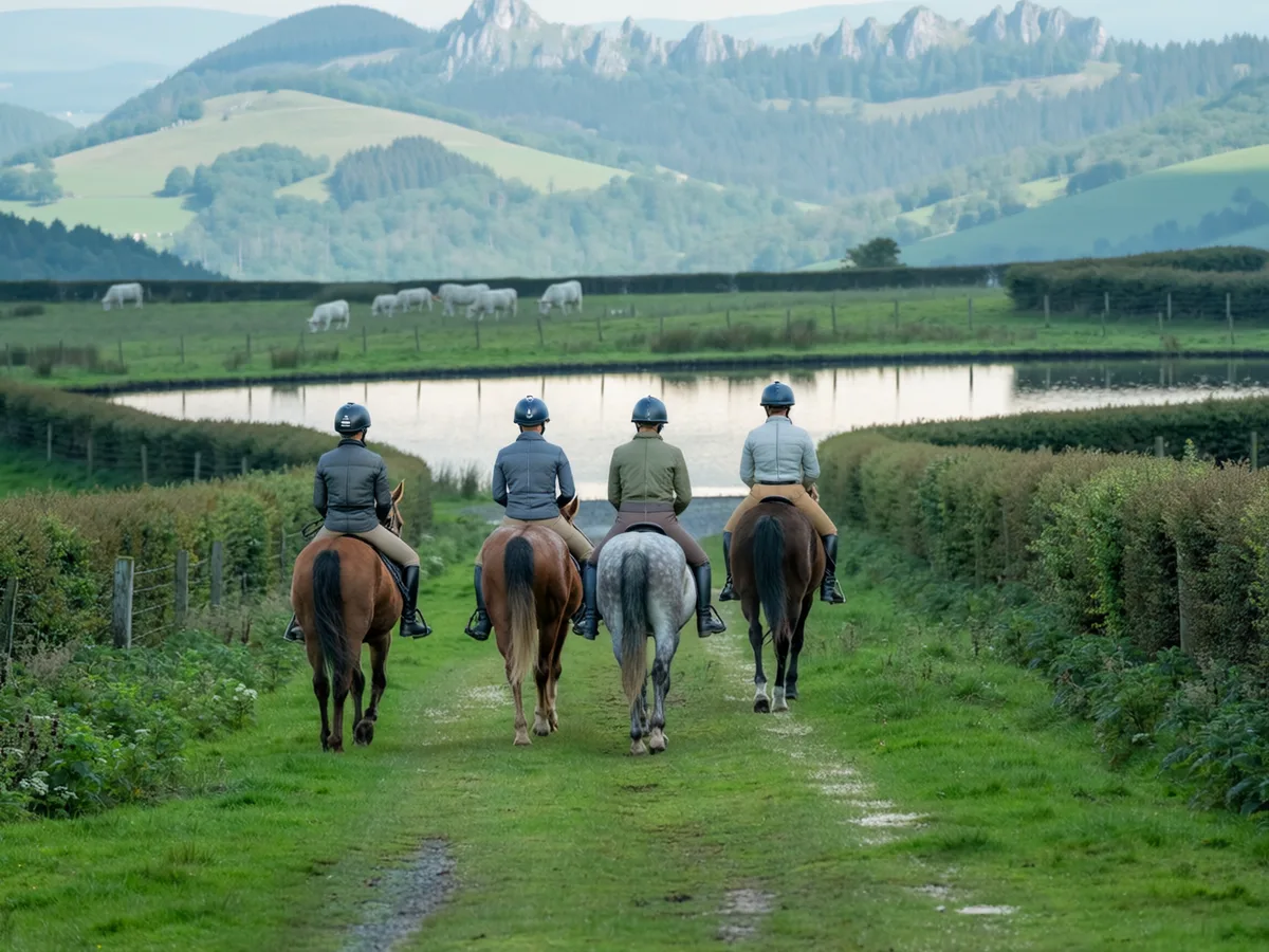 Balade à cheval en Isère, autour de Châtonnay